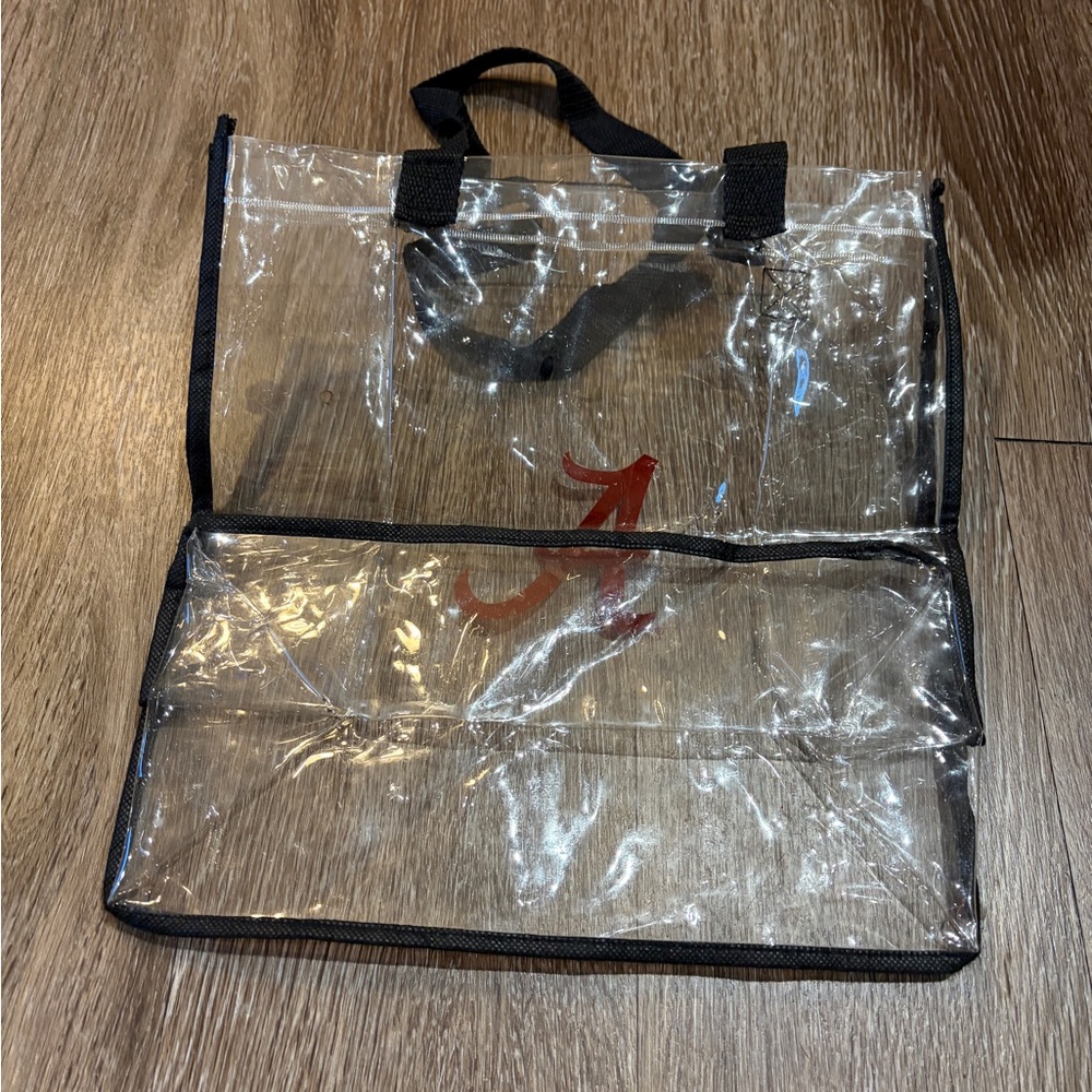Clear Tote Bag with Red Accent - Picture 2 of 2